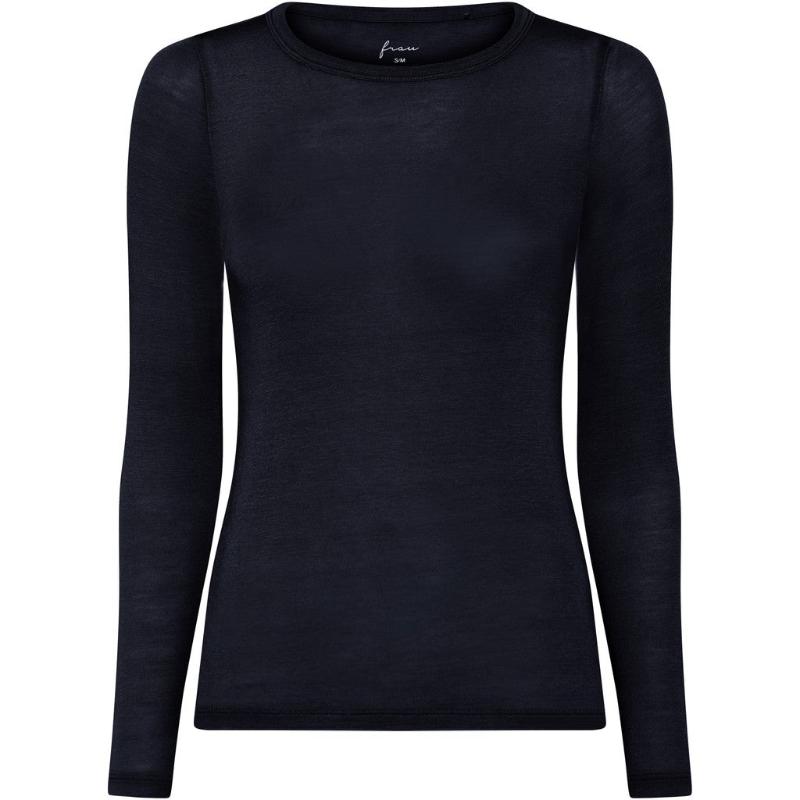 Lucca - LS O - neck - Cashmere - Black - Nordic Home Living