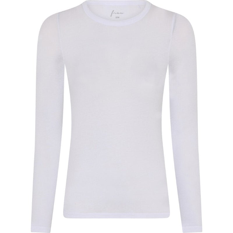 Lucca - LS O - neck - Cashmere - White - Nordic Home Living