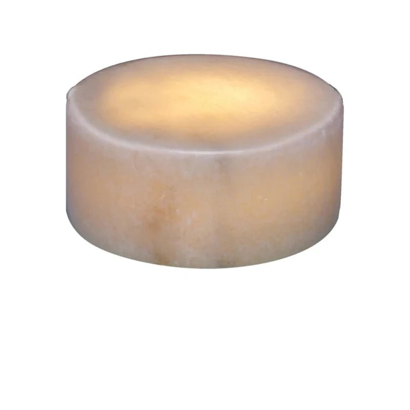 Marmor Bordlys - Hvid Mat - Lille | Unison - Nordic Home Living