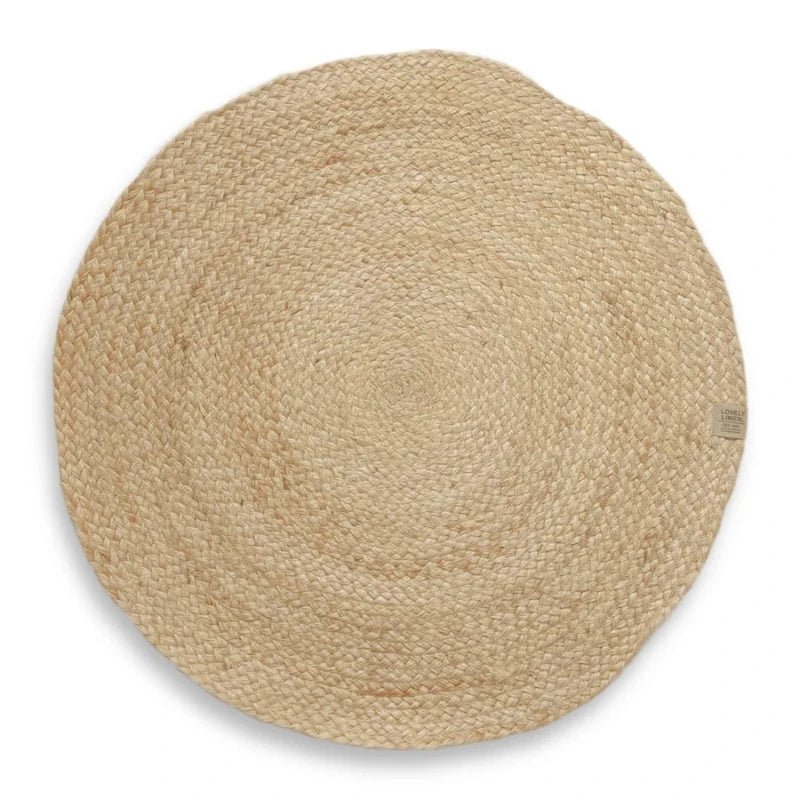 Måtte - Ø65cm - Natur | Lovely Linen - Nordic Home Living