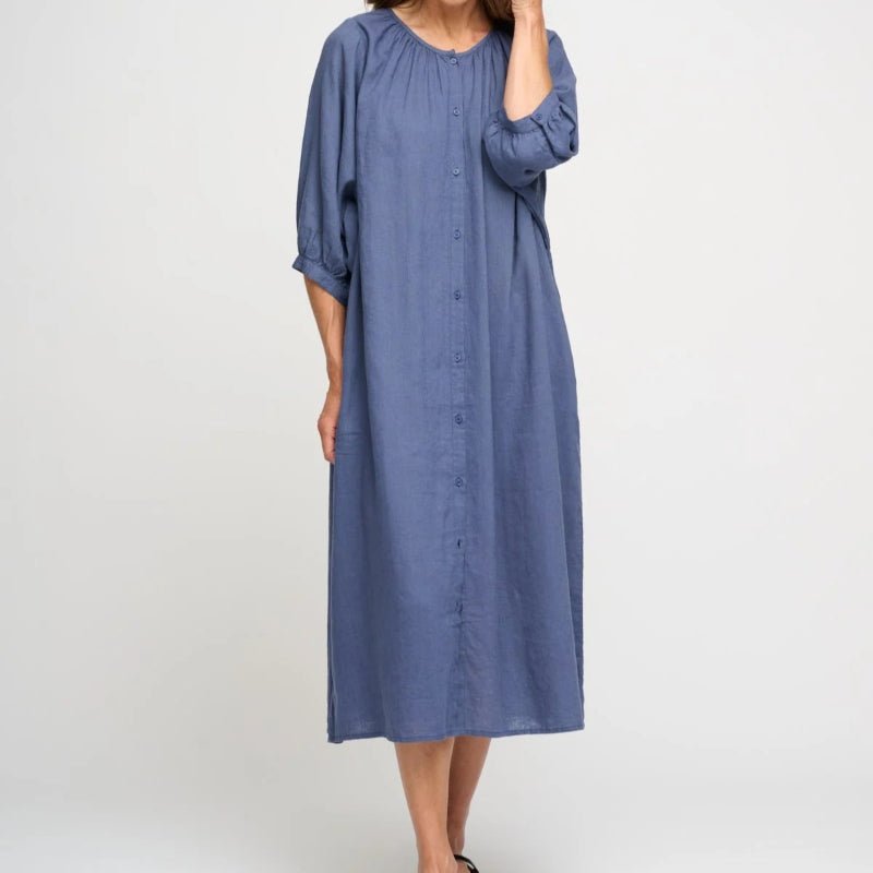 May Skjortekjole - Sea Blue - Nordic Home Living