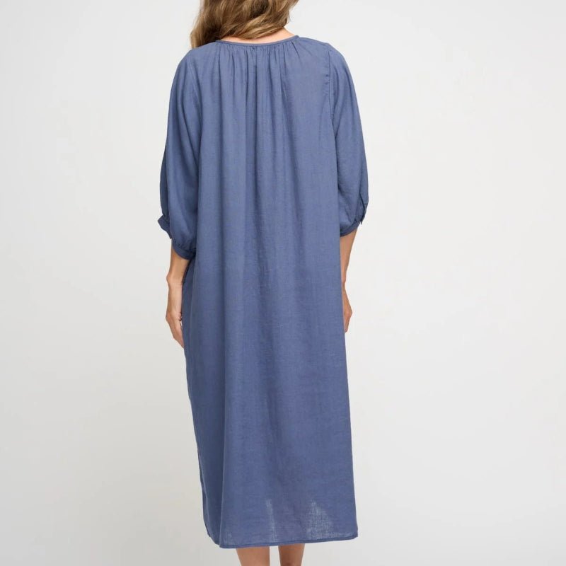 May Skjortekjole - Sea Blue - Nordic Home Living