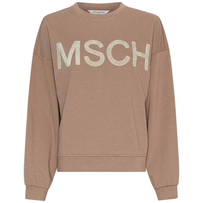 Mela Briena MSCH Sweatshirt - mountain/ oatmeal - Nordic Home Living