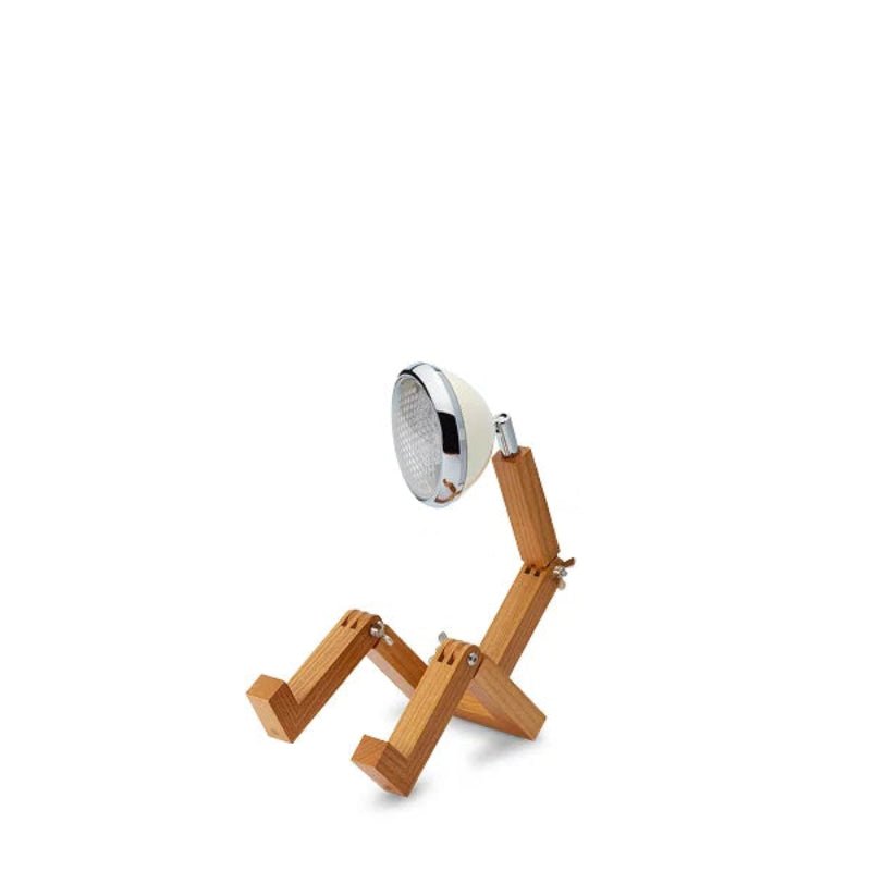 Mr. Wattson bordlampe - Hvid /eg - Nordic Home Living