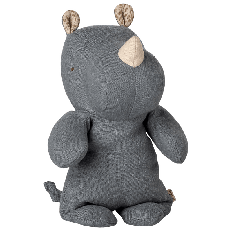 Næsehorn - Safari friends - Medium - støvet blå - Nordic Home Living