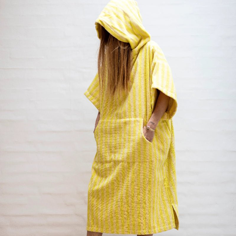 Naram - Poncho - pristine & neon yellow - Nordic Home Living