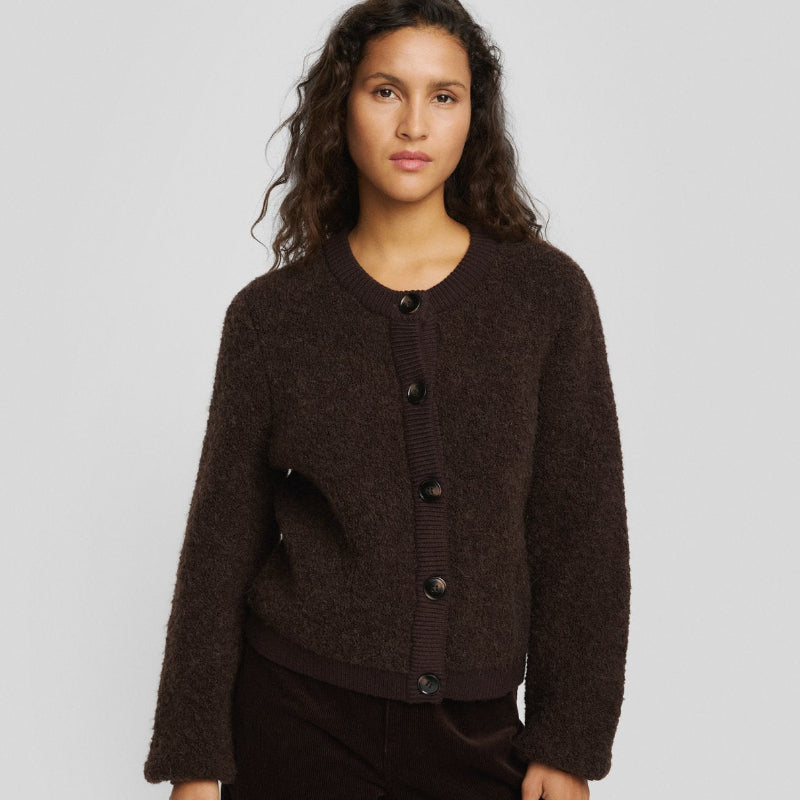nerida cardigan - dark brown