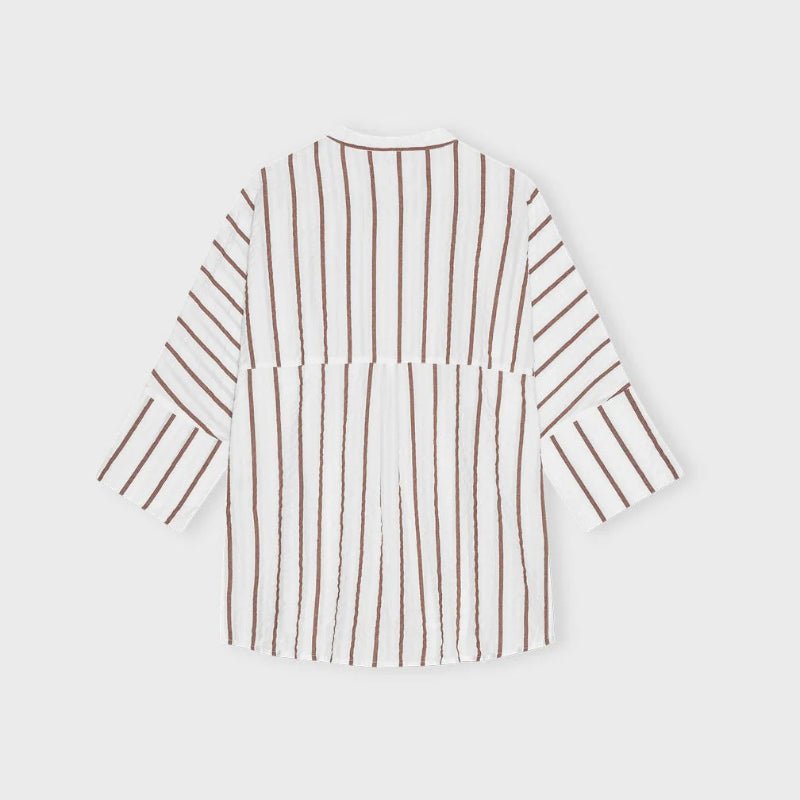 Note Shirt - Wawe - ecru/terra - Nordic Home Living
