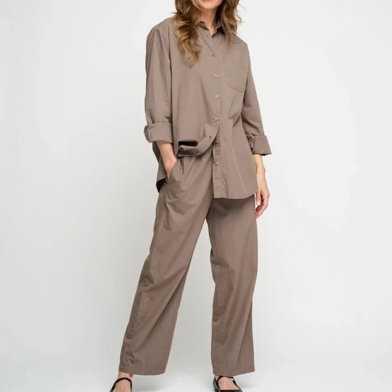 Pants - Moon - Dark Taupe | moshi moshi mind - Nordic Home Living