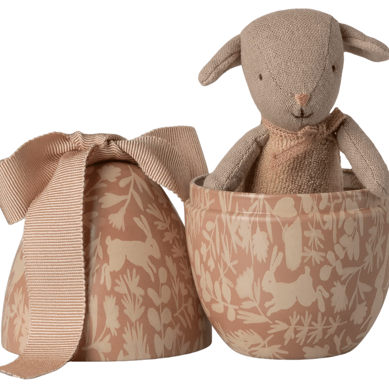 Påskeæg med mikro kanin - Rosa - Nordic Home Living