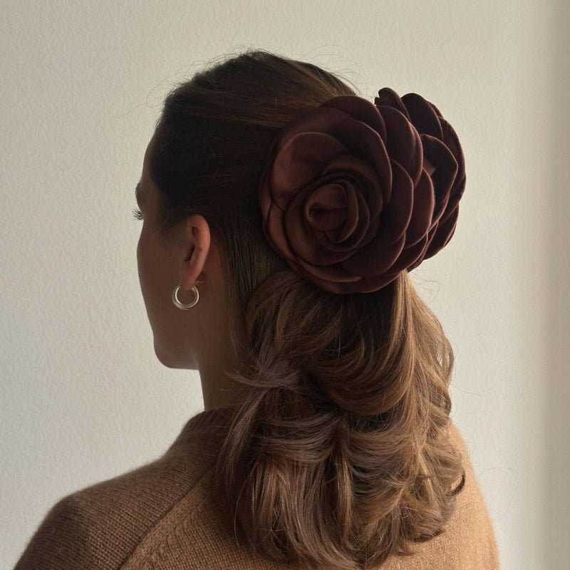 Pico - GIANT SATIN ROSE - CHOCOLATE - Nordic Home Living