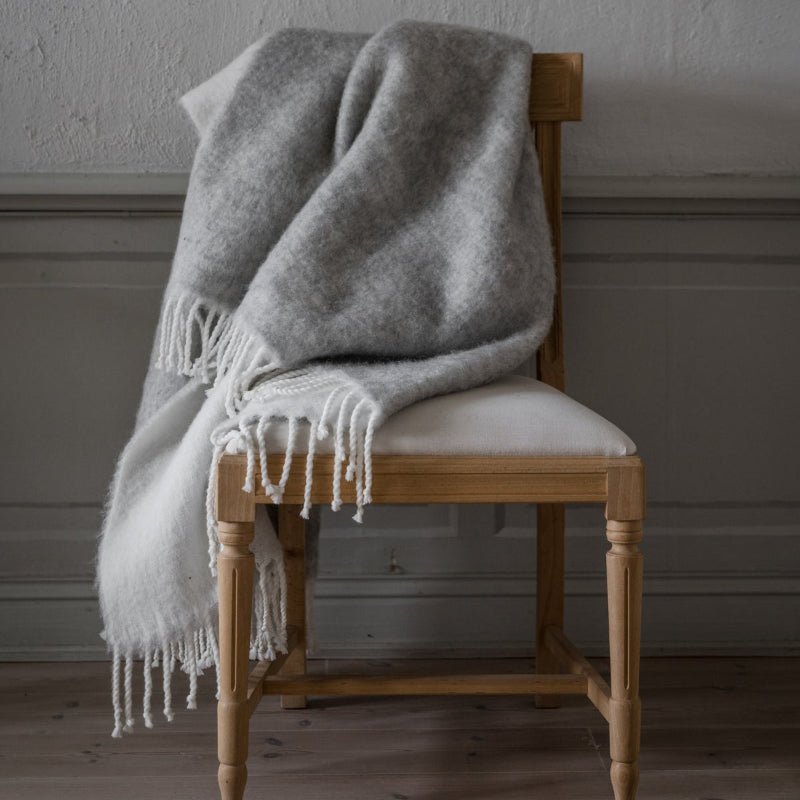 Plaid - 130x170 cm - Grå - Nordic Home Living