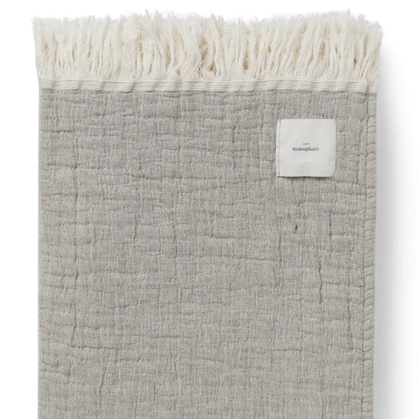 Plaid - Sand/Grey - 130x200 | Compliments - Nordic Home Living