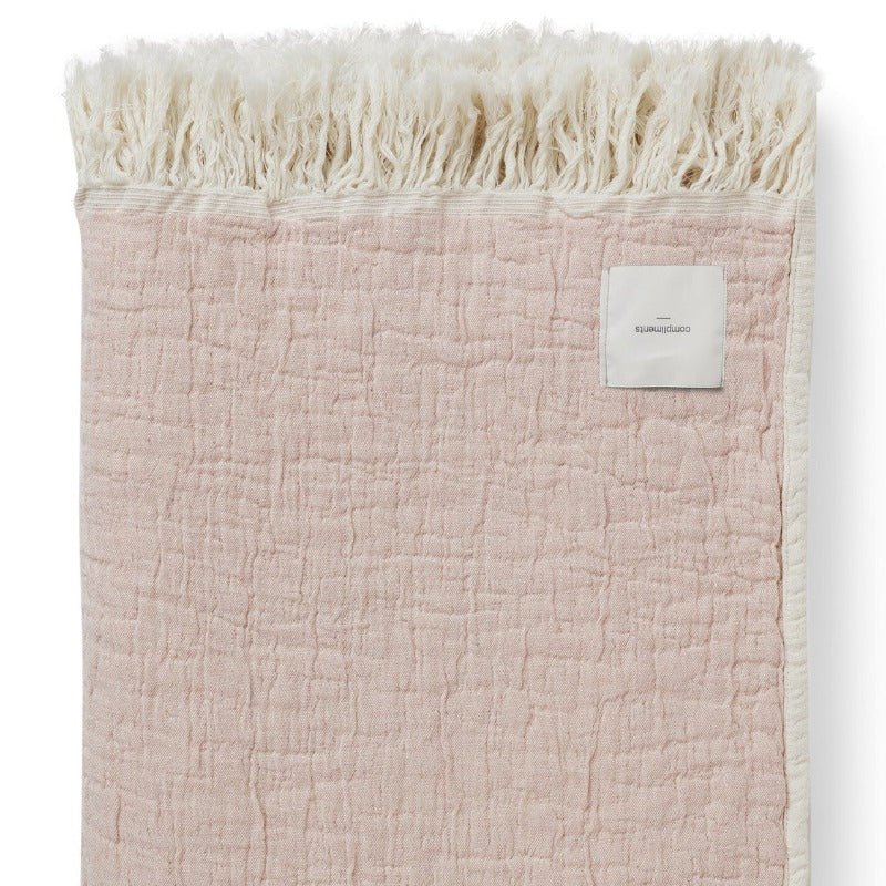 Plaid - Sand/Rosa - 130x200 | Compliments - Nordic Home Living
