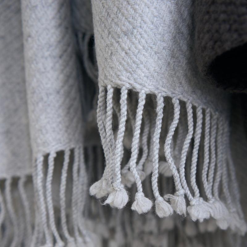 Plaid - Susan - Light Grey - 130x180 cm | Care By Me - Nordic Home Living
