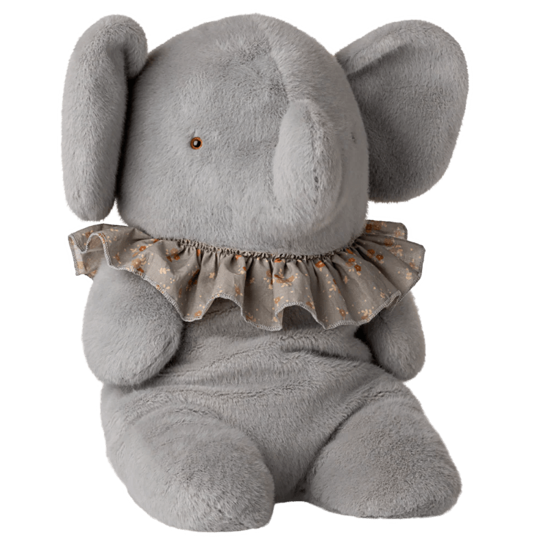 Plyselefant - Big - Blå/grå - Nordic Home Living