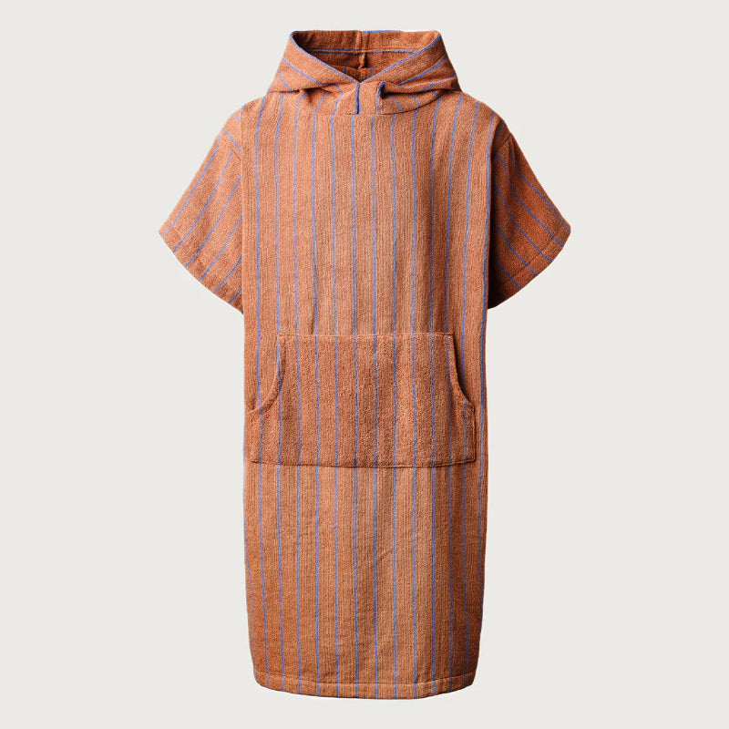 Naram - Poncho - Camel & ultramarine