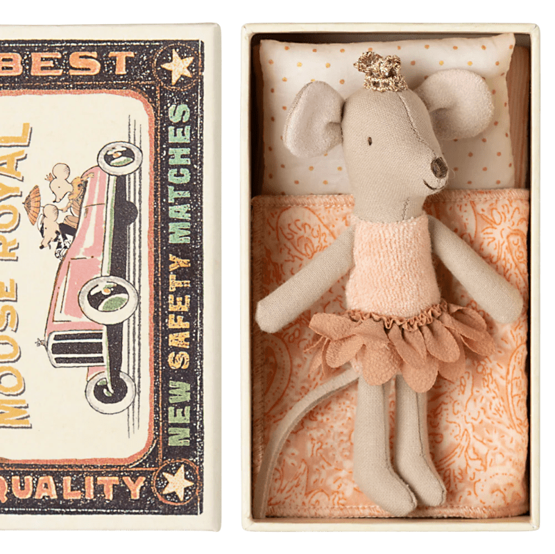 Prinsesse mus - lillesøster i tændstikæske - Nordic Home Living