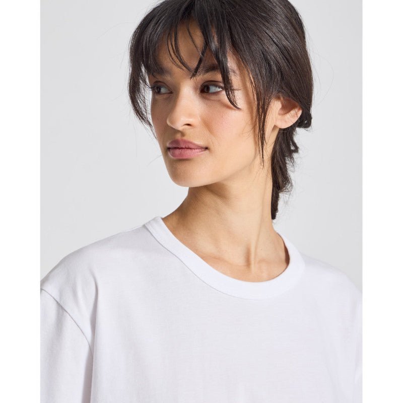 Sally - Cotton Tee - White - Nordic Home Living