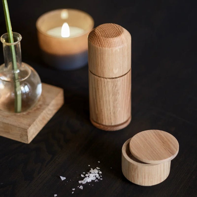 Salt beholder - Naturlig eg - Nordic Home Living