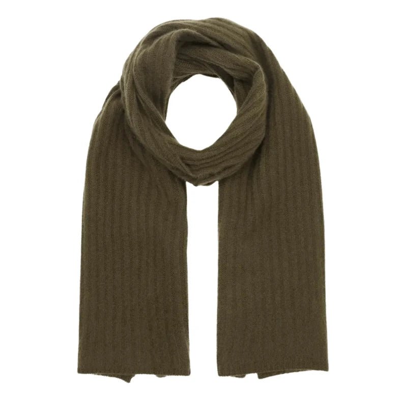 Scarf - Sara - Cashmere - Kahaki Green | Care By Me - Nordic Home Living