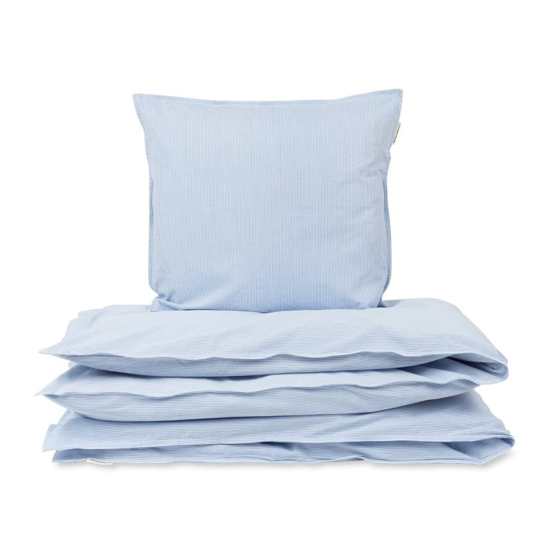 Sengesæt - milk stripe - Nordic Home Living
