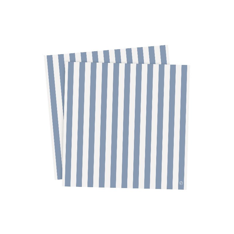 serviet - Blå/hvid - Papir - Nordic Home Living