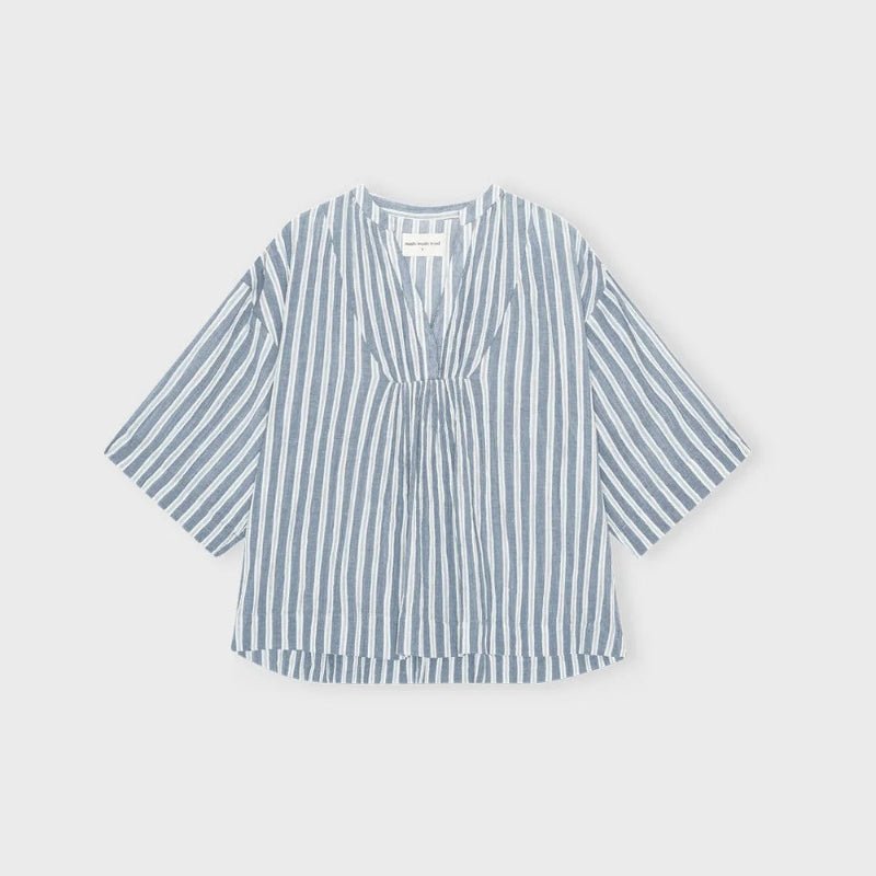Simple Top - Stripe - sea blue/ecru - Nordic Home Living