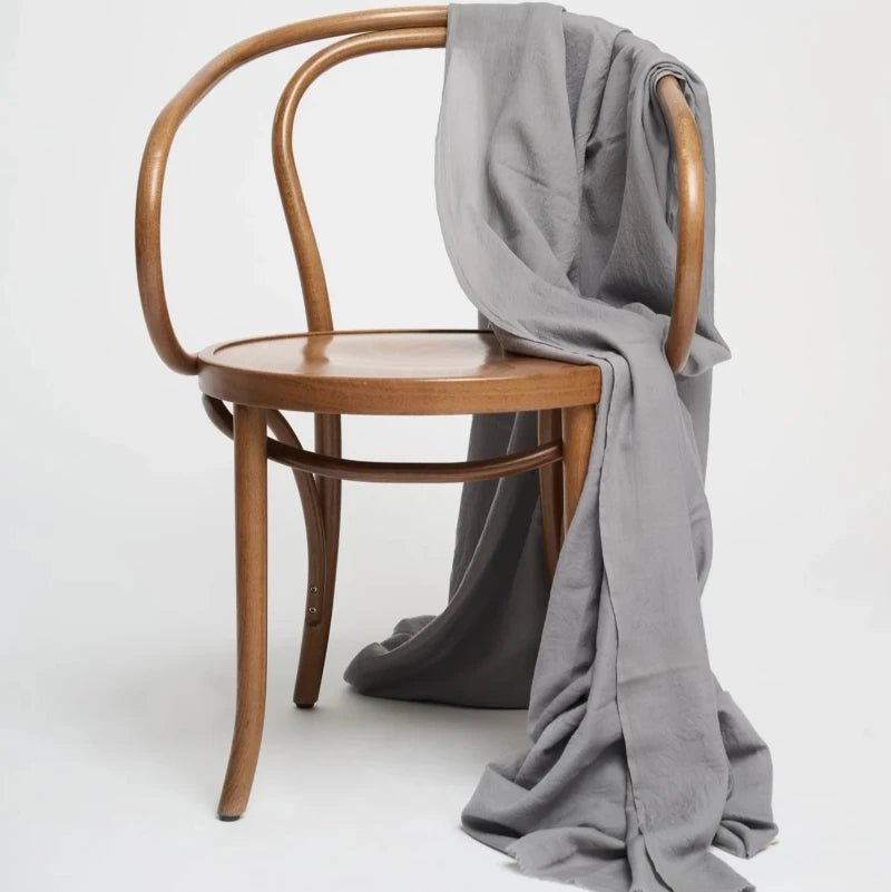 Sjal - 100% uld - grå - Nordic Home Living