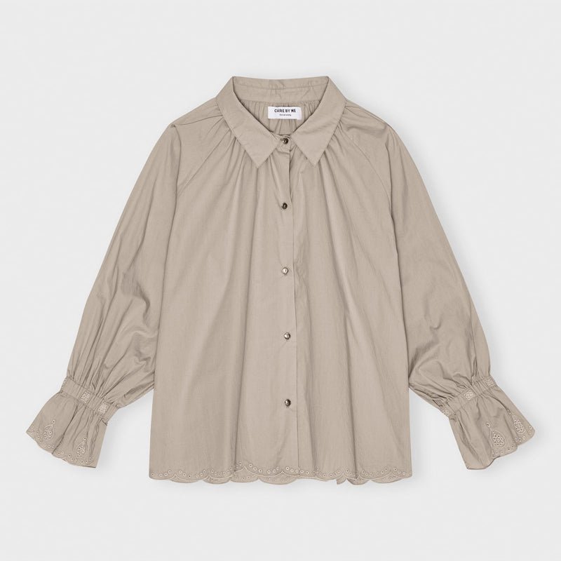 Skjorte - Flora - Sand - Nordic Home Living
