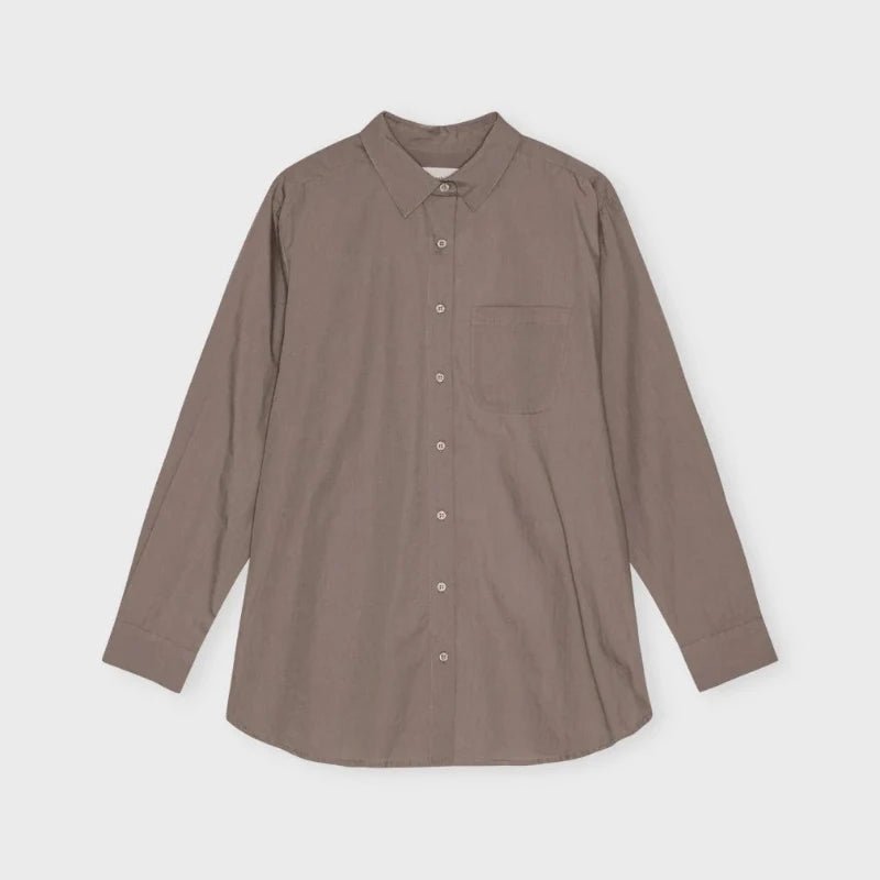 Skjorte - Gaia - Dark Taupe | moshi moshi mind - Nordic Home Living