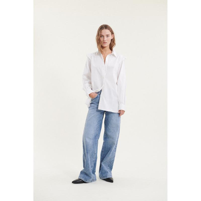 Skjorte - Milly - Hvid | Basic Apparel - Nordic Home Living