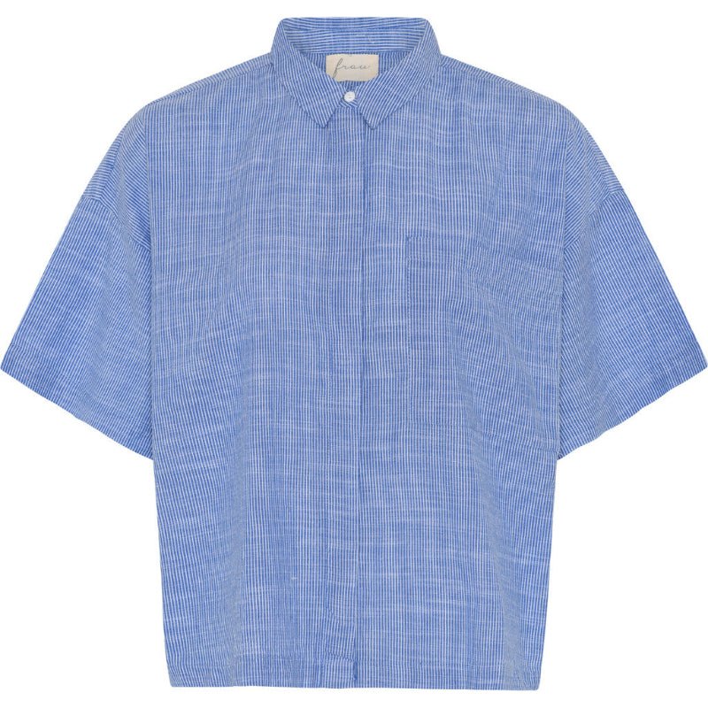 Skjorte - Nice - Medium blue stripe - Nordic Home Living