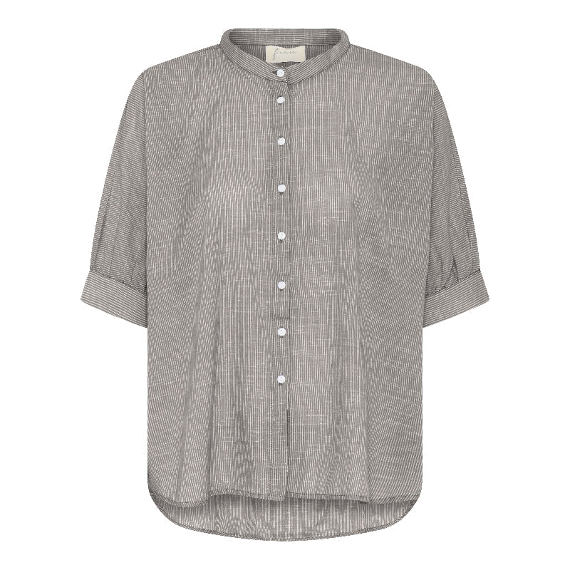 Skjorte - Palermo - coffee quartz stripe - Nordic Home Living