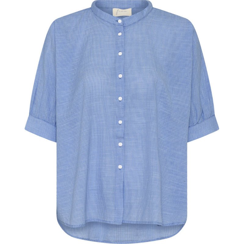 Skjorte - Palermo - medium blue stripe - Nordic Home Living
