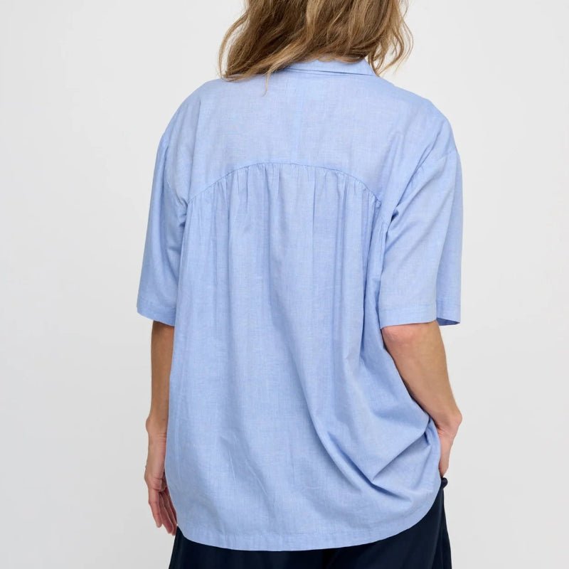 Skjorte - Rose - Chambray - Lyseblå - Nordic Home Living