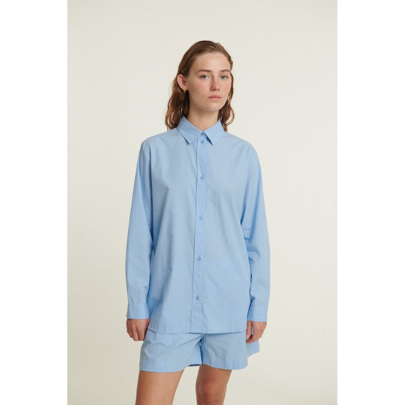 Skjorte - Silje - Frozen Fjord - Nordic Home Living