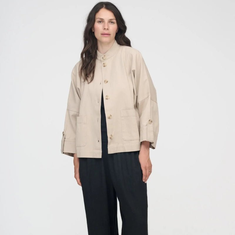 Skjortejakke - Bloom - Beige - Nordic Home Living
