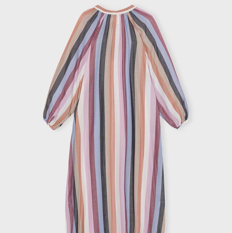 Skjortekjole - Sun dress - Silky stripe - Nordic Home Living