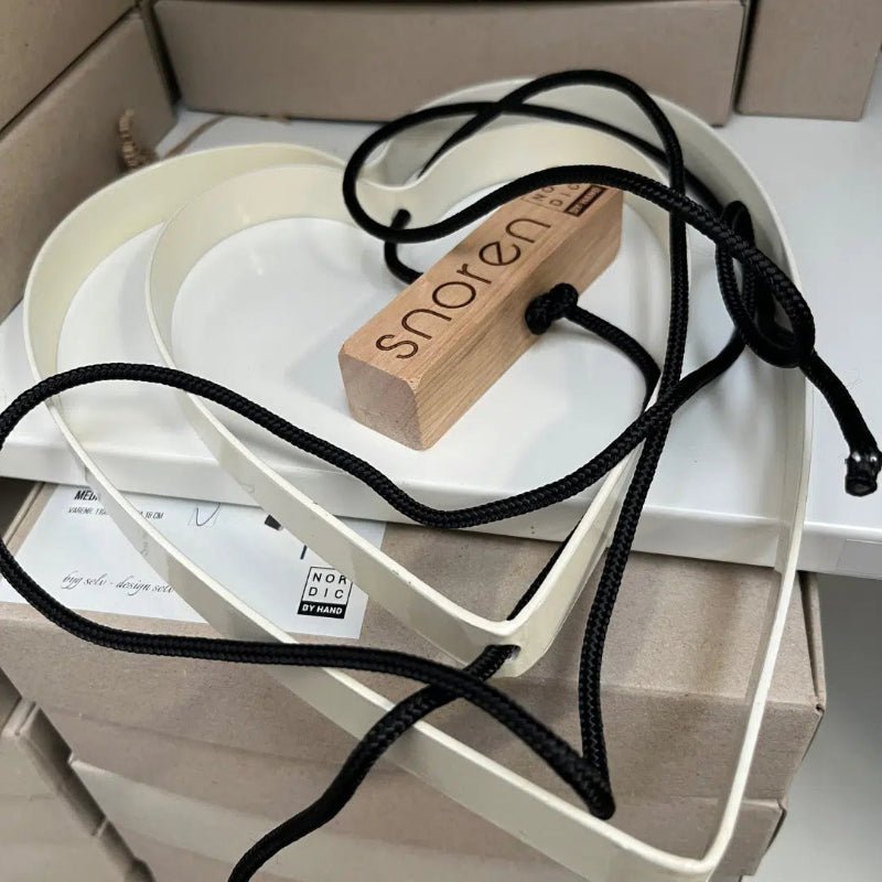 Snoren - Hjerte - creme - lille - Nordic Home Living