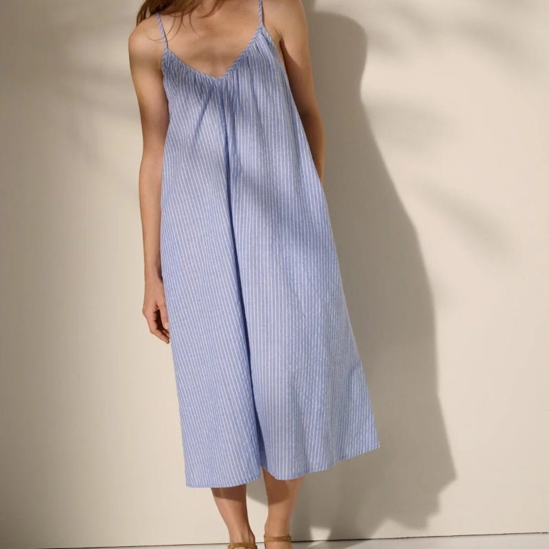 Solace dress - stripe - light blue/white - Nordic Home Living