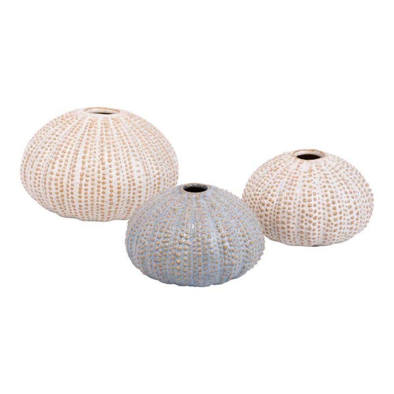 Søpindsvin vase - Creme - lille - Nordic Home Living