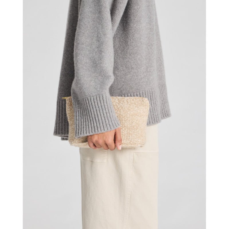 Stine - Alparca Clutch - Dusty powder/ecru - Nordic Home Living