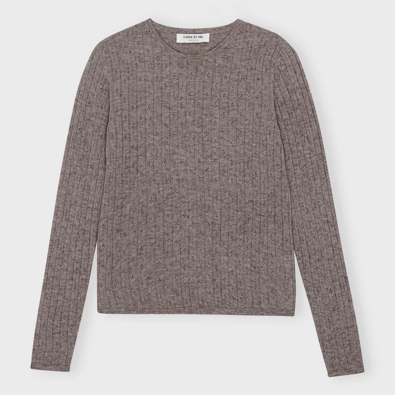 Strik - Josephine - Uld/Cashmere - Dusty Brown | Care By Me - Nordic Home Living
