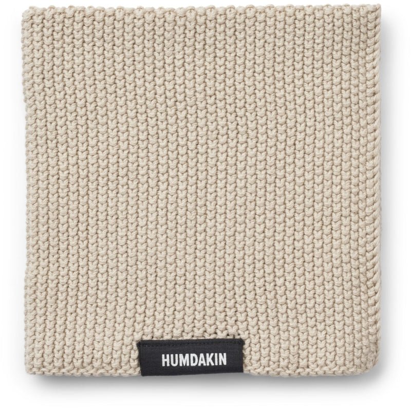 Strikket karklud - Light stone - Nordic Home Living