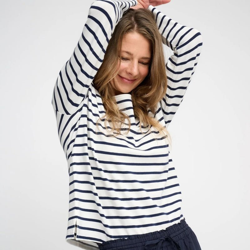 Sweat - Blessed - Ecru/navy - Nordic Home Living