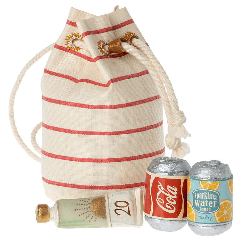 Taske med strand ting - miniature - Nordic Home Living