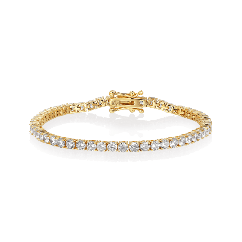 Tennisarmbånd - Grace 08 G - 3mm - 17cm - Nordic Home Living