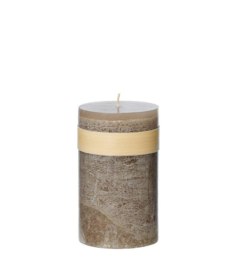 Timber Bloklys - D8 x H15 cm - Taupe | OOhh - Nordic Home Living