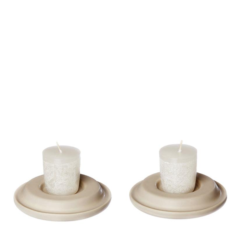 Timber Votives - 10 stk. - Hvid | OOhh - Nordic Home Living